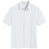 Mens Short Sleeve Cuban Camp Guayabera Shirt Linen Cotton Hippie Beach Button Down Shirts