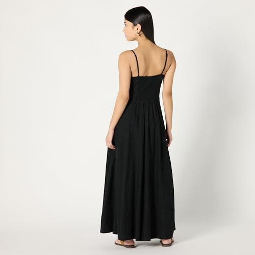 Women's Luna Scoop Neck Linen Maxi Dress