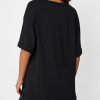 318AOuuwtL.jpg Oversized Tshirts for Women Workout Plus Size Tops V Neck Short Sleeve Gym Shirts Casual Loose Fit Basic Tees