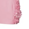 Women's Elaina Pink Rosette Applique Mini Dress