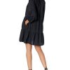 Women's @Caralynmirand Ruffle-Neck Tiered Mini Dress