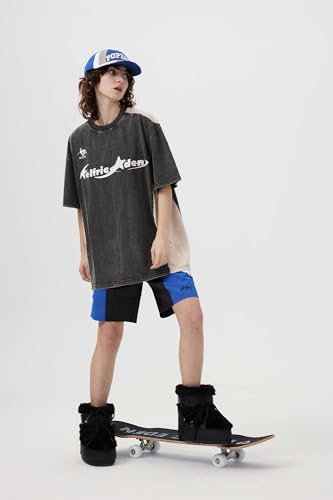 Graphic Tees Y2k Mens Oversized T Shirt Racing Washed Streetwear Shirts Unisex Casual Summer Tops