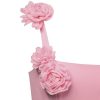 Women's Elaina Pink Rosette Applique Mini Dress