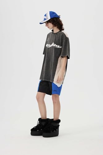 Graphic Tees Y2k Mens Oversized T Shirt Racing Washed Streetwear Shirts Unisex Casual Summer Tops