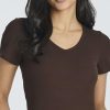 5 Pack: Women's Soft Ribbed Short Sleeve V-Neck T-Shirt Casual Summer Tee Shirts
