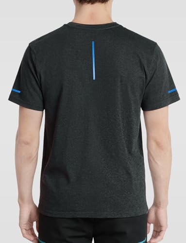 Ultra Soft Bamboo Viscose T-Shirts Coolmax Cooling Lightweight Workout Mositure Wicking Casual Crew Neck Tee