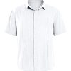 Mens Short Sleeve Cuban Camp Guayabera Shirt Linen Cotton Hippie Beach Button Down Shirts