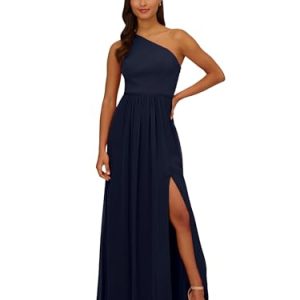 Women's One Shoulder Chiffon Gown