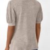 Womens 2025 Summer Sweater Top Short Sleeve Blouses Dressy Casual Shirts Business Tops Cute Vacation Tunic