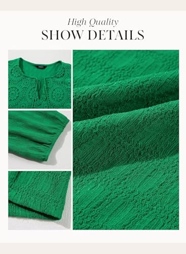 Womens Dresses Summer V Neck Drawstring Embroidered Half Sleeve Mini Dress Boho Dresses for Women 2025 Sundresses