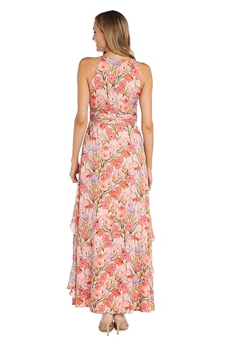 Women's Coral/Lavender Bloom Daytime Dress