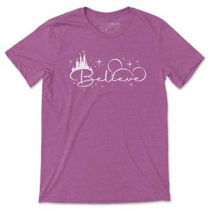 Unisex Believe T-Shirt | Graphic Vacation Tee | Perfect for Casual Everyday Designer Printed Wear Tshirt