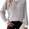 41BZpTbqYhL.jpg Long Sleeve Shirts for Women Casual Fashion Loose Fit Womens Tops Crewneck Basic Pullover Tunics