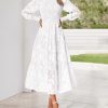Wedding Guest Dresses for Women Fall Fashion 2025 Casual Long Sleeve Floral Maxi Boho Homecoming Dress