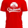 41HCIHXh-L.jpg Baseball Shirt Fan Cityscape T-Shirt with Urban Skyline Graphic