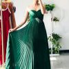 Flowy Chiffon Bridesmaid Dress with Scarf Strapless Formal Evening Dresses QA232