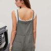 Overall Shorts For Women Jean Denim Rompers Adjustable Strap Loose Fit Overalls Summer Casual Outfits with Pockets