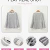 41LBudRdEL.jpg Long Sleeve Shirts for Women Casual Fashion Loose Fit Womens Tops Crewneck Basic Pullover Tunics