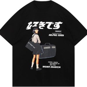 Mens Graphic Tees Oversized Creative Graffiti Short Sleeve Shirts Summer Casual Rapper Streetwear Y2k Tops Tshirt