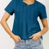 41QQKk4p2cL.jpg Womens Babydoll Tops Short Sleeve Peplum Pleated Summer T-Shirts Casual Loose Fit Flowy Tshirts 2025