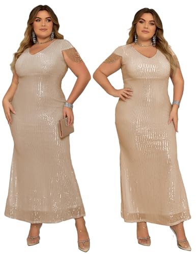 Women's V Neck Sequin Formal Evening Dress Tassel Bead Sleeve Mermaid Long Gown 1920S Party Maxi Military Dress