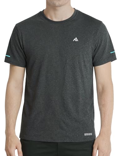 Ultra Soft Bamboo Viscose T-Shirts Coolmax Cooling Lightweight Workout Mositure Wicking Casual Crew Neck Tee