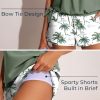 Blouson Women’s Tankini Swimsuits with Shorts Tummy Control Bathing Suits Side Pockets 2025