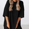 Women's Two Piece Lounge Set 2025 Summer Casual Oversized Shirts Biker Shorts Matching Airport Travel Outfit