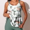 Women's Tankini Swimsuits with Shorts Ruffled Tummy Control Bathing Suits Modest 2025 Swimwear