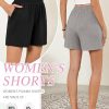 41oNXqmdSGL.jpg 3 Pack Women's Casual Shorts Lounge Soft Summer Ribbed Elastic High Waisted Shorts Pocket Workout Athletic SweatShorts