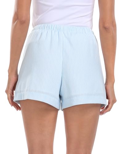 41sop4glqL.jpg Women's Linen Blend Drawstring Shorts High Waisted 4" Inseam Summer Shorts