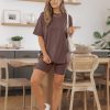 Womens 2 Piece Sets Summer Outfits 2025 Two Piece Lounge Set Matching Clothing Oversized Tshirts Biker Short Fashion