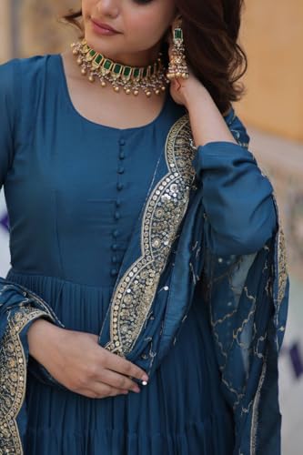 Event Party Wear Stitched Indian Long Anarkali Gown Dress Stylish Salwar Kameez Suits.-65