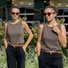 Women's Wool Blend Sweaters Non See Through All-Season Business Casual Tank 2025