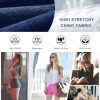 Women's Stretchy Jean Shorts Mid Waisted Twill Shorts Stretch Junior Booty Denim Shorts with Pockets Club Night