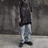 Gothic Casual Loose Oversized T-Shirt Harajuku Street Trend Men and Women Personalized Print Rock Animation Punk