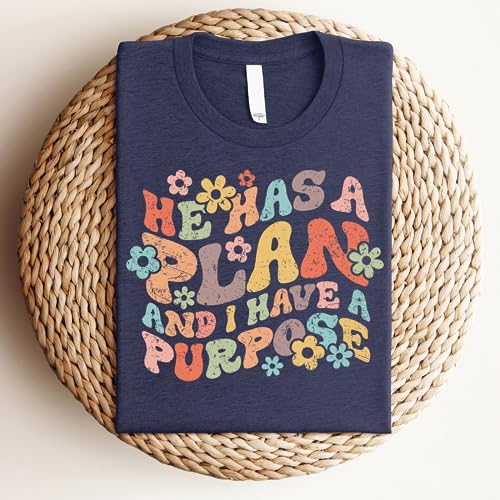 | He Has a Plan | Christian T-Shirts for Women | Faith-Based Apparel | Christian Gifts