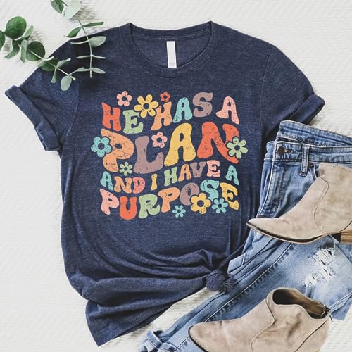 | He Has a Plan | Christian T-Shirts for Women | Faith-Based Apparel | Christian Gifts