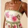 Women's Floral Print Cami Dress Spaghetti Strap A Line Flared Flowy Short Summer Dresses Sundress
