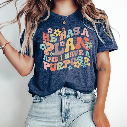 | He Has a Plan | Christian T-Shirts for Women | Faith-Based Apparel | Christian Gifts