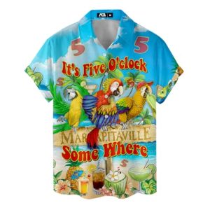 Casual Neon Hawaiian Shirt for Men Vintage Basic Mens Hawaiian Shirts Short Sleeve Button Down Shirt Men