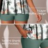 Women's Tankini Swimsuits with Shorts Ruffled Tummy Control Bathing Suits Modest 2025 Swimwear