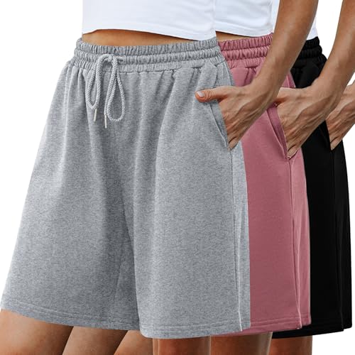 51y-W1HIt2L.jpg Women's Athletic Shorts Jogger Sweat Casual Loose Bermuda Shorts (Available in Plus Size)