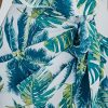 Women's One Shoulder Leaf Print Self-tie Short Dress Sleeveless Tiered Hem Formal Dress Casual Mini Dress